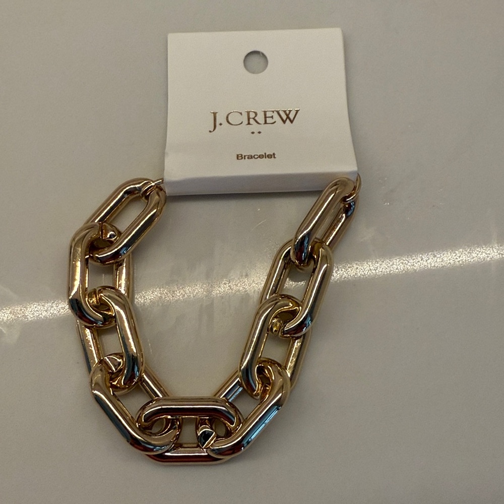 J. Crew Gold Chunky Chain Bracelet